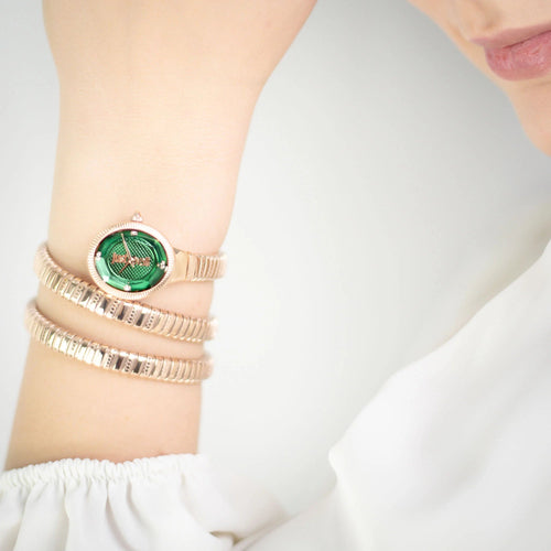 Just Cavalli After Party Rose Gold Green