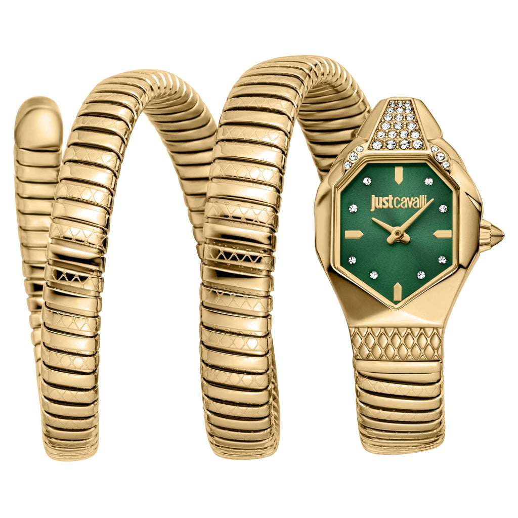 Just Cavalli Ambra Yellow Gold Green