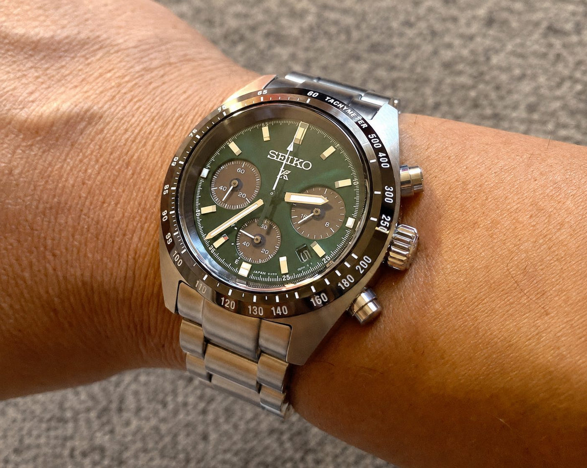 Seiko Prospex Speedtimer Solar Chronograph Green 39mm – SSC933 / SBDL107