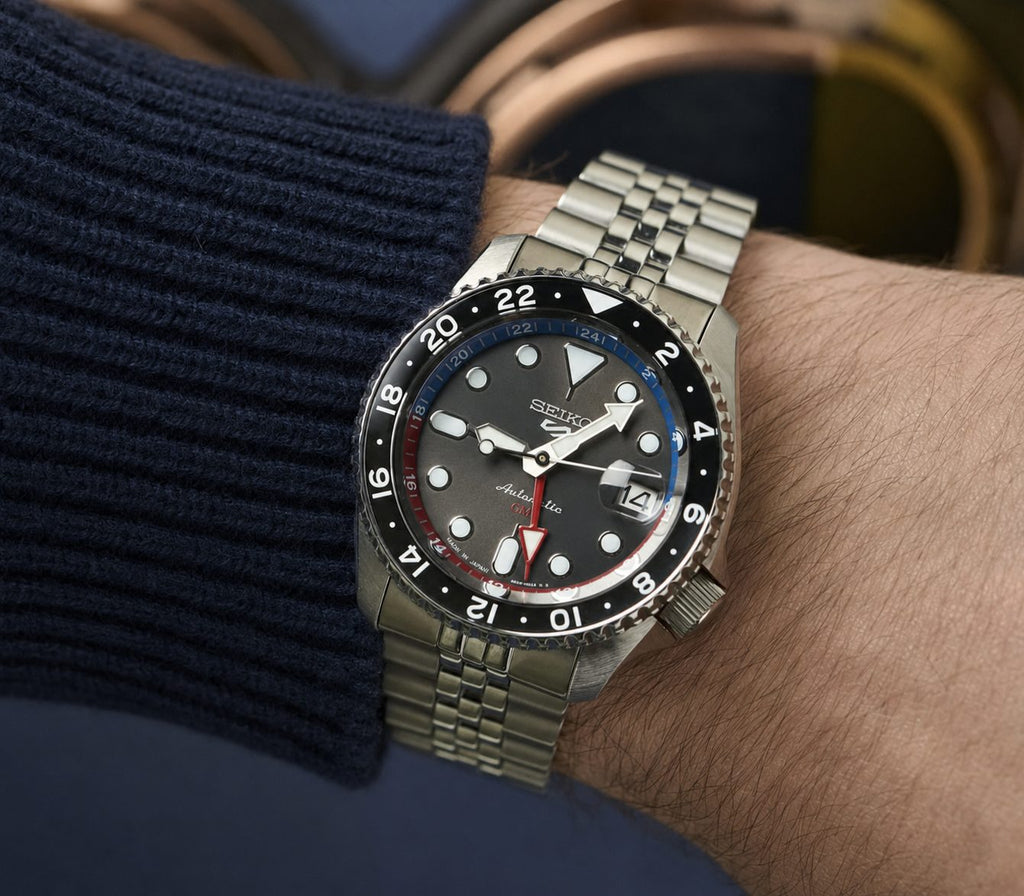 Seiko 5 Sports Automatic GMT Charcoal Grey – SSK019K1