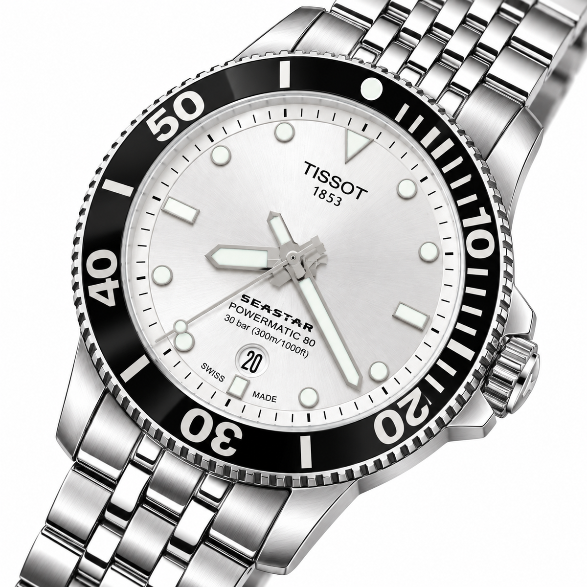 Tissot Seastar 1000 Powermatic 80 Silver Dial 43mm – T120.407.11.031.00