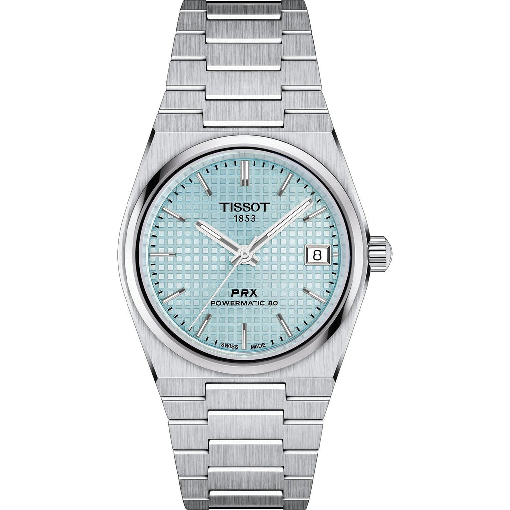 Tissot Prx Powermatic 35mm Ladies Ice Blue Watch T1372071135100