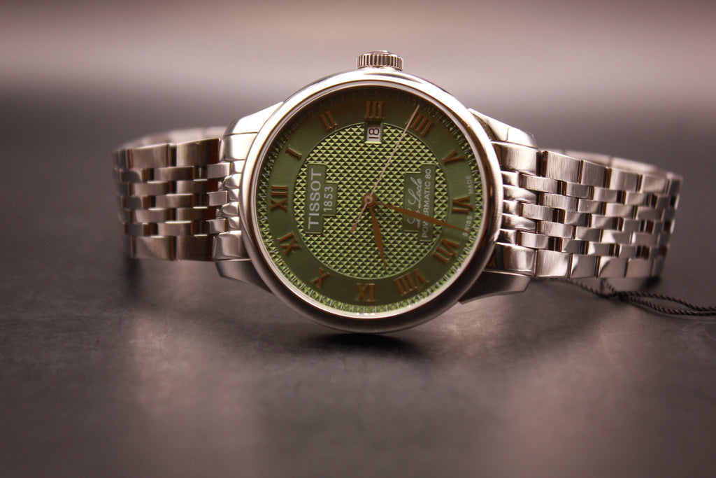 Tissot Le Locle Powermatic 80 Automatic 39.3mm Green Dial Watch | T006.407.11.093.00